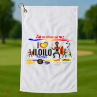 Iloilo Philippines Golf Towel thumb 1