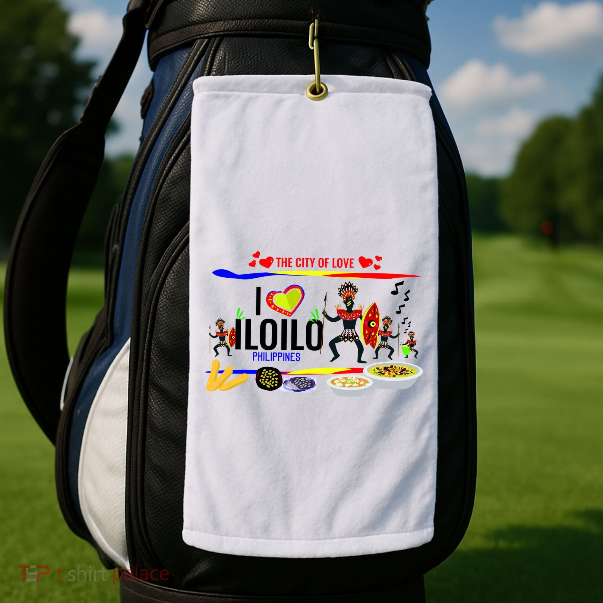 Iloilo Philippines Golf Towel