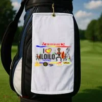 Iloilo Philippines Golf Towel thumb 2