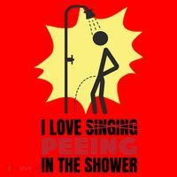I Love Peeing In The Shower Funny Singing Santa Hat thumb 1
