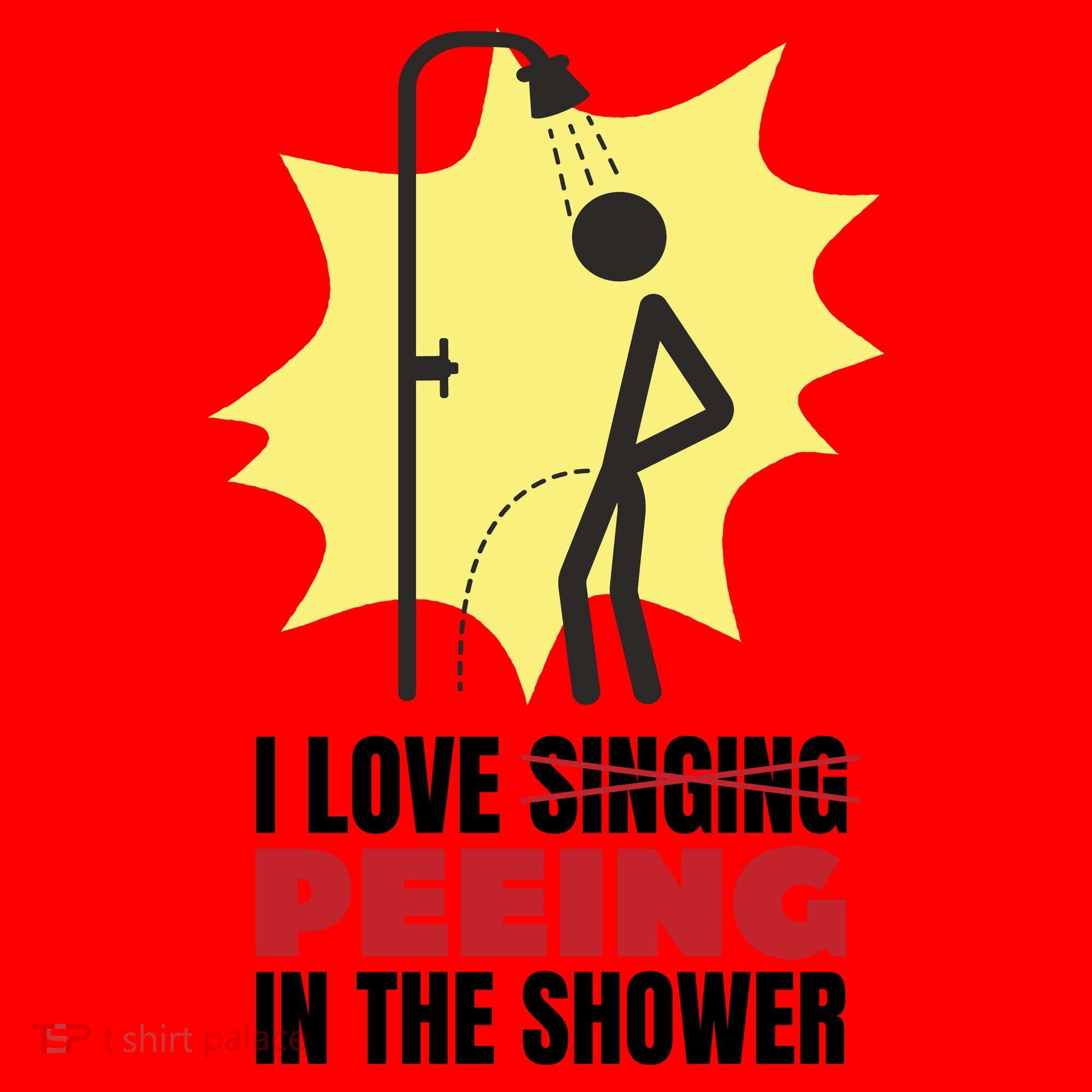 I Love Peeing In The Shower Funny Singing Santa Hat