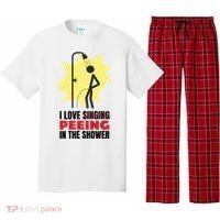 I Love Peeing In The Shower Funny Singing Pajama Set thumb 0
