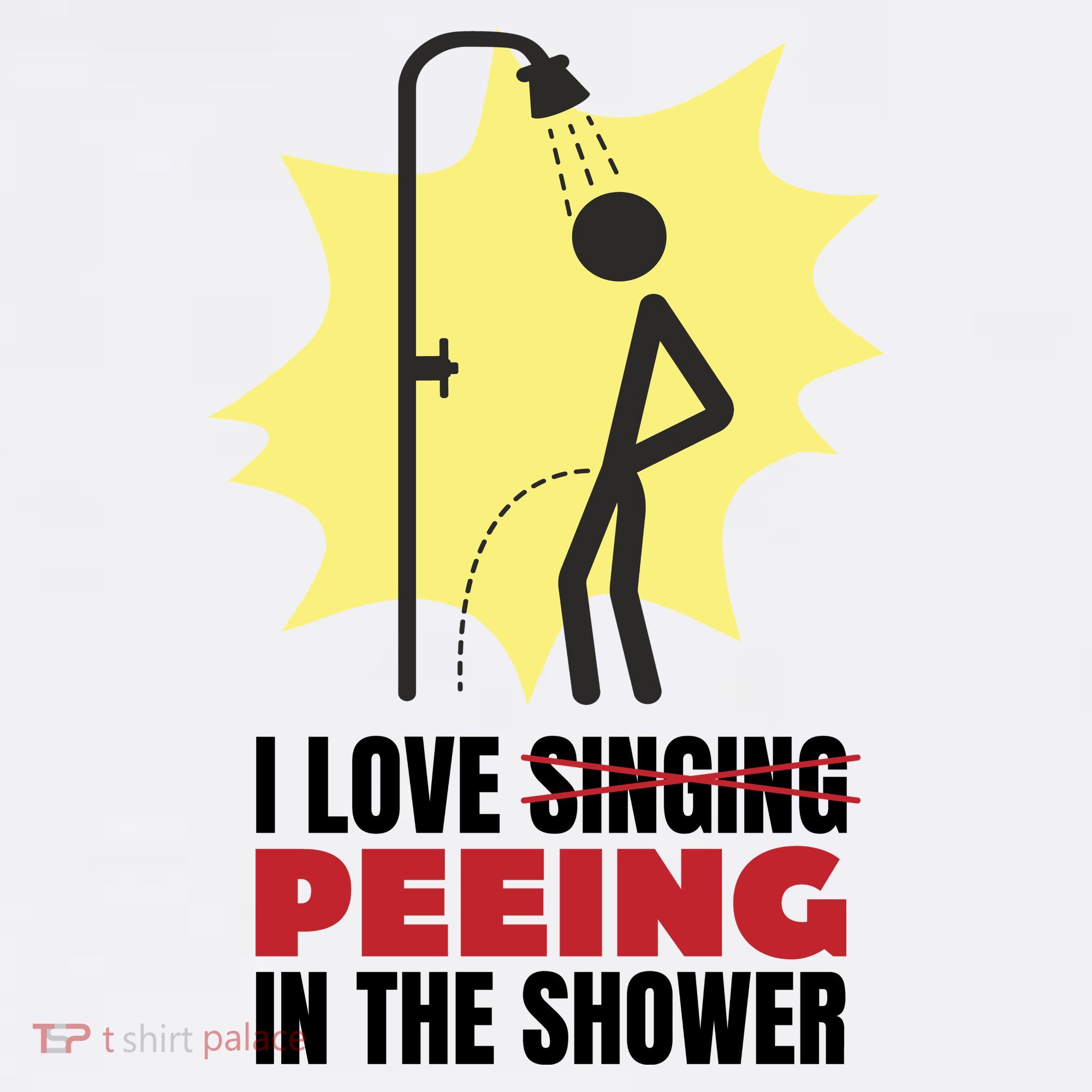 I Love Peeing In The Shower Funny Singing Women's Tank Top