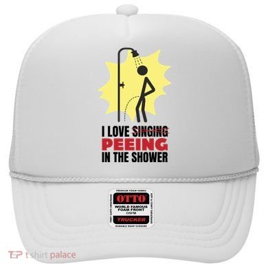 I Love Peeing In The Shower Funny Singing Hat