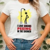 I Love Peeing In The Shower Funny Singing Women's T-Shirt thumb 2