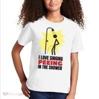 I Love Peeing In The Shower Funny Singing Kids T-Shirt thumb 2