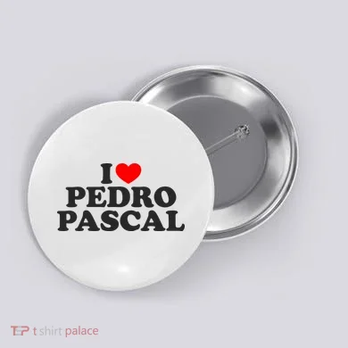 I Love Pedro Pascal Best Dad Ever Button