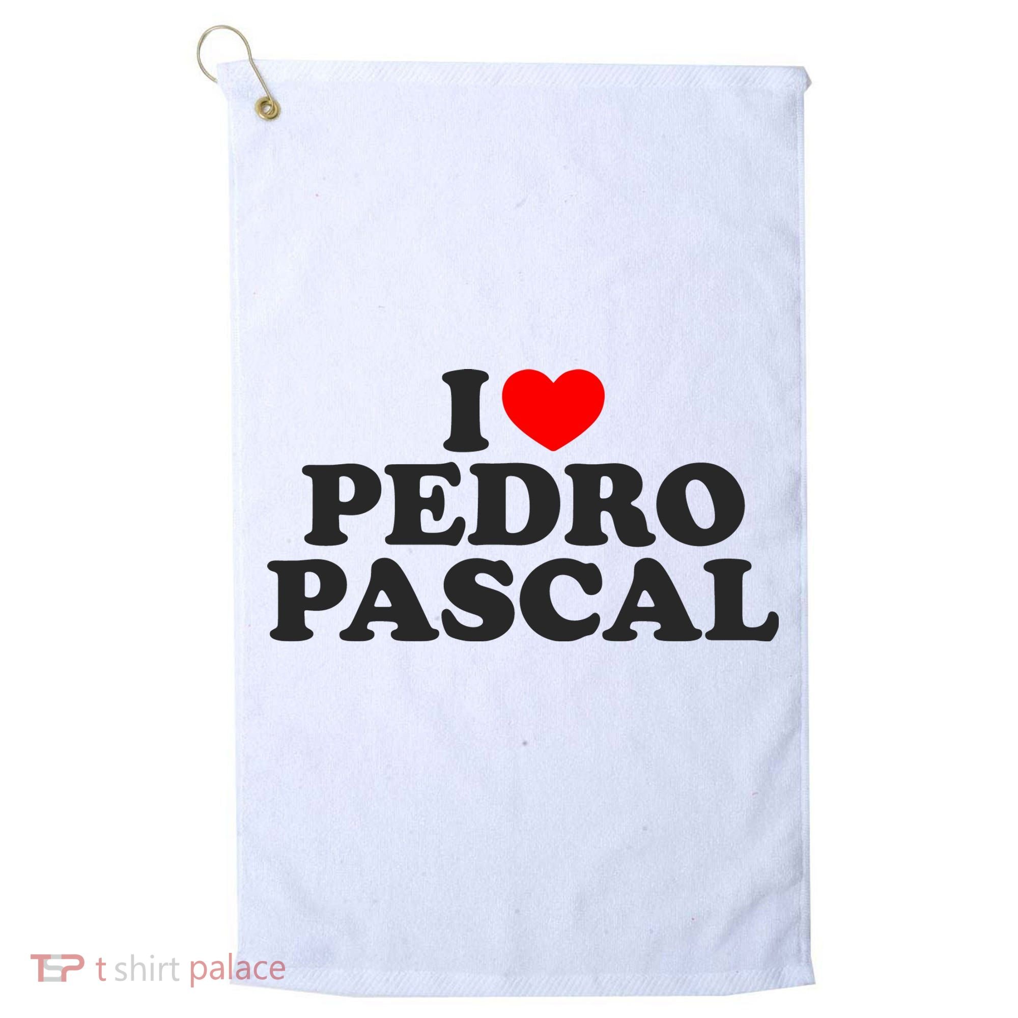 I Love Pedro Pascal Best Dad Ever Golf Towel