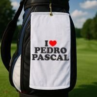 I Love Pedro Pascal Best Dad Ever Golf Towel thumb 2