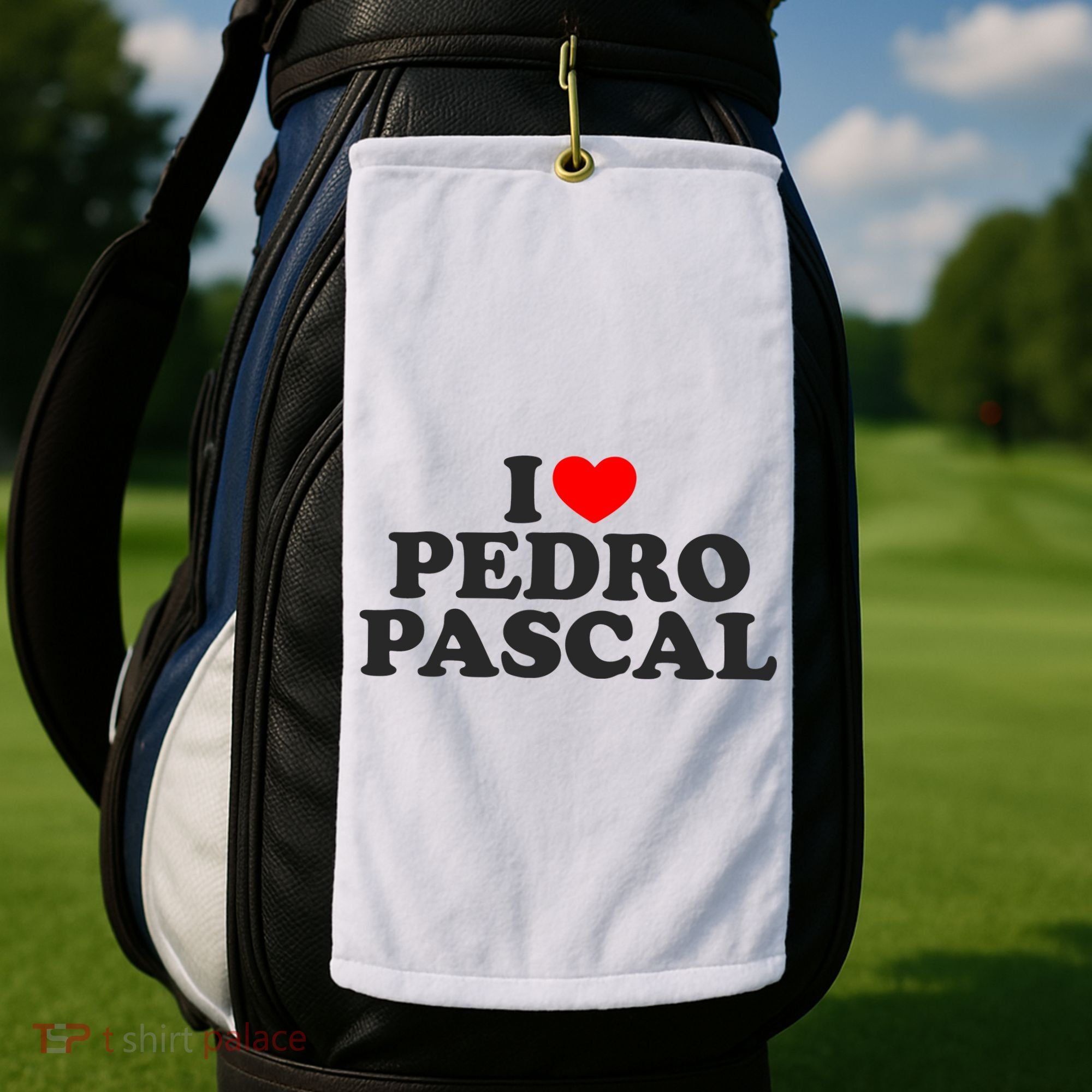 I Love Pedro Pascal Best Dad Ever Golf Towel