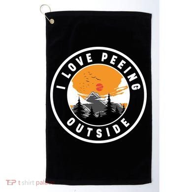 I Love Peeing Outside Golf Towel