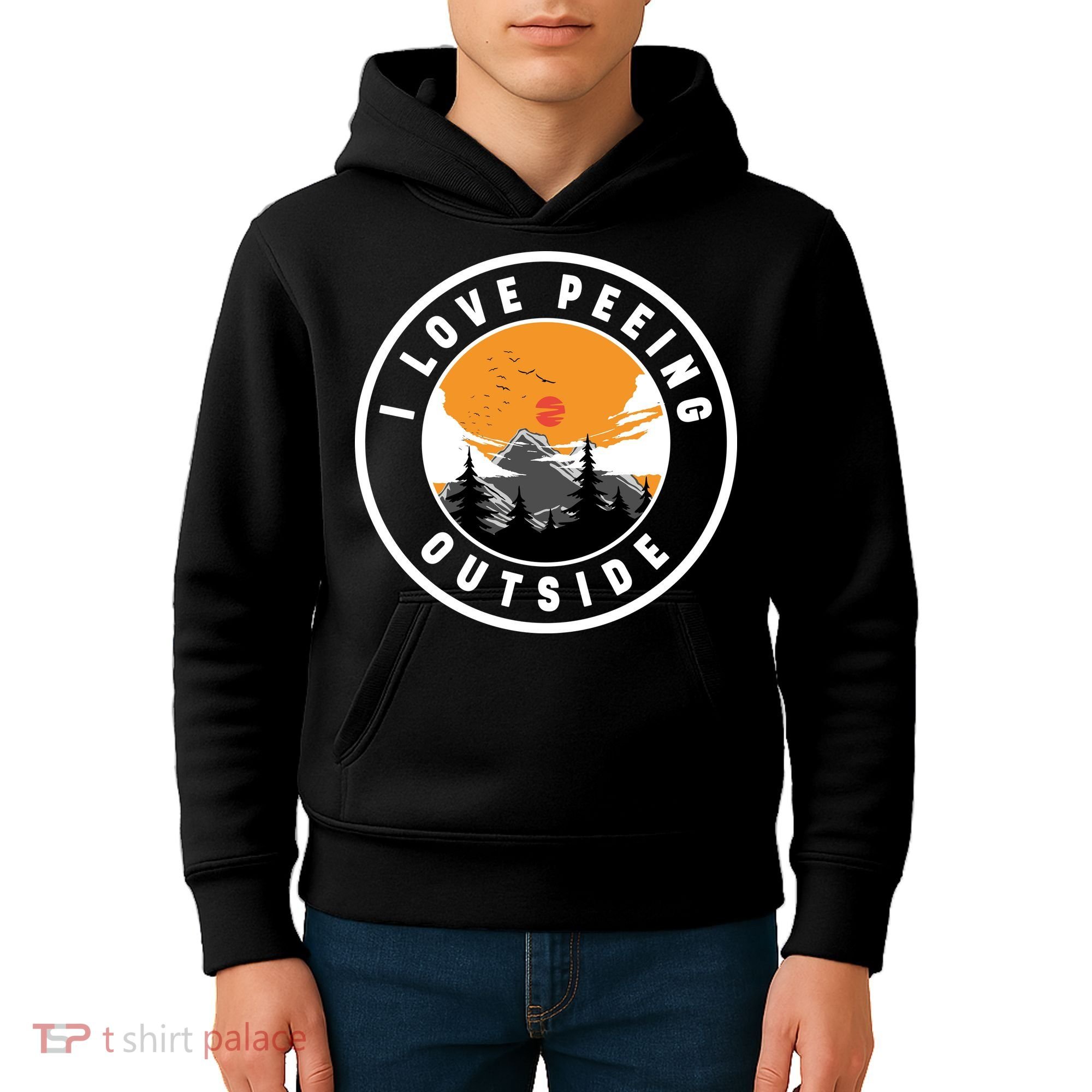 I Love Peeing Outside Kids Hoodie