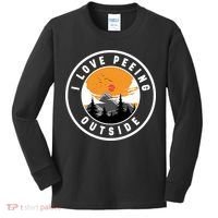I Love Peeing Outside Kids Long Sleeve Shirt thumb 0