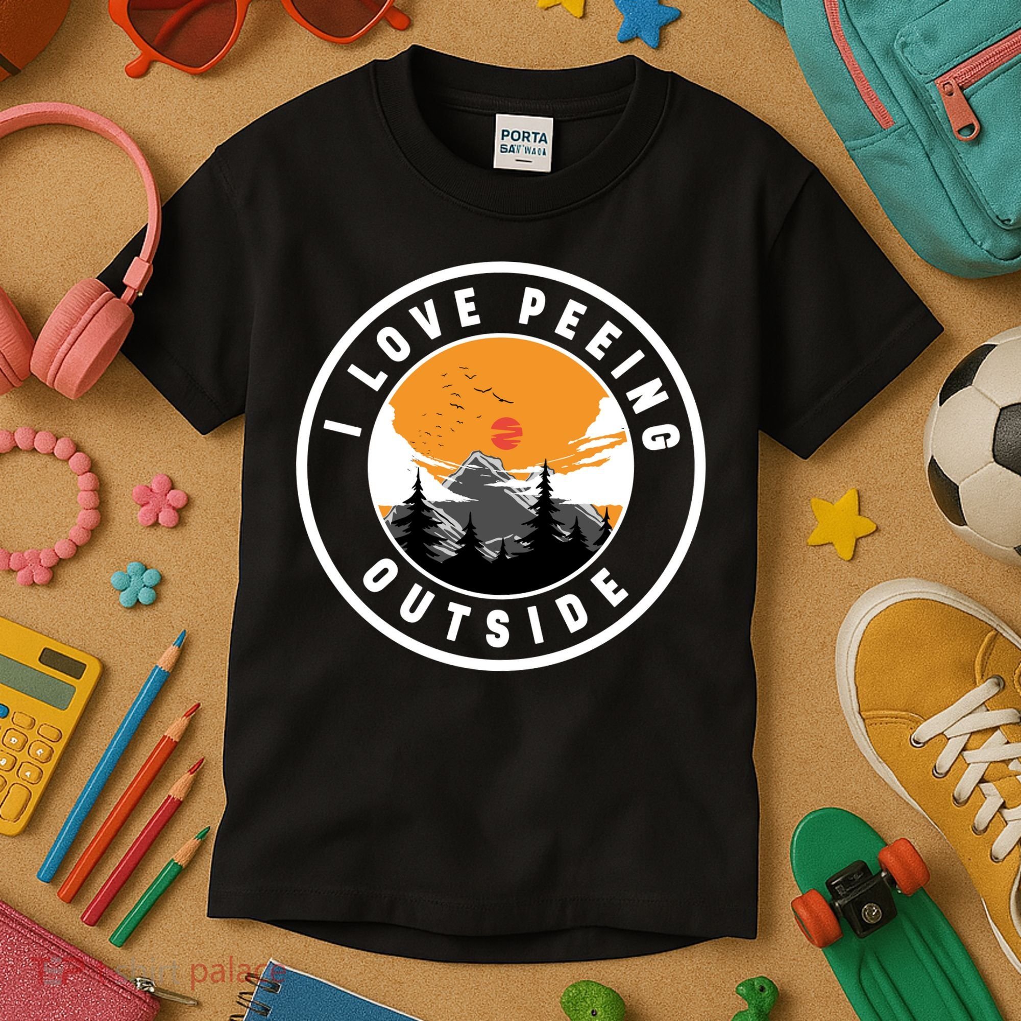 I Love Peeing Outside Kids T-Shirt