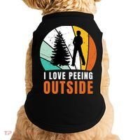 I Love Peeing Outside Doggie Tank thumb 0