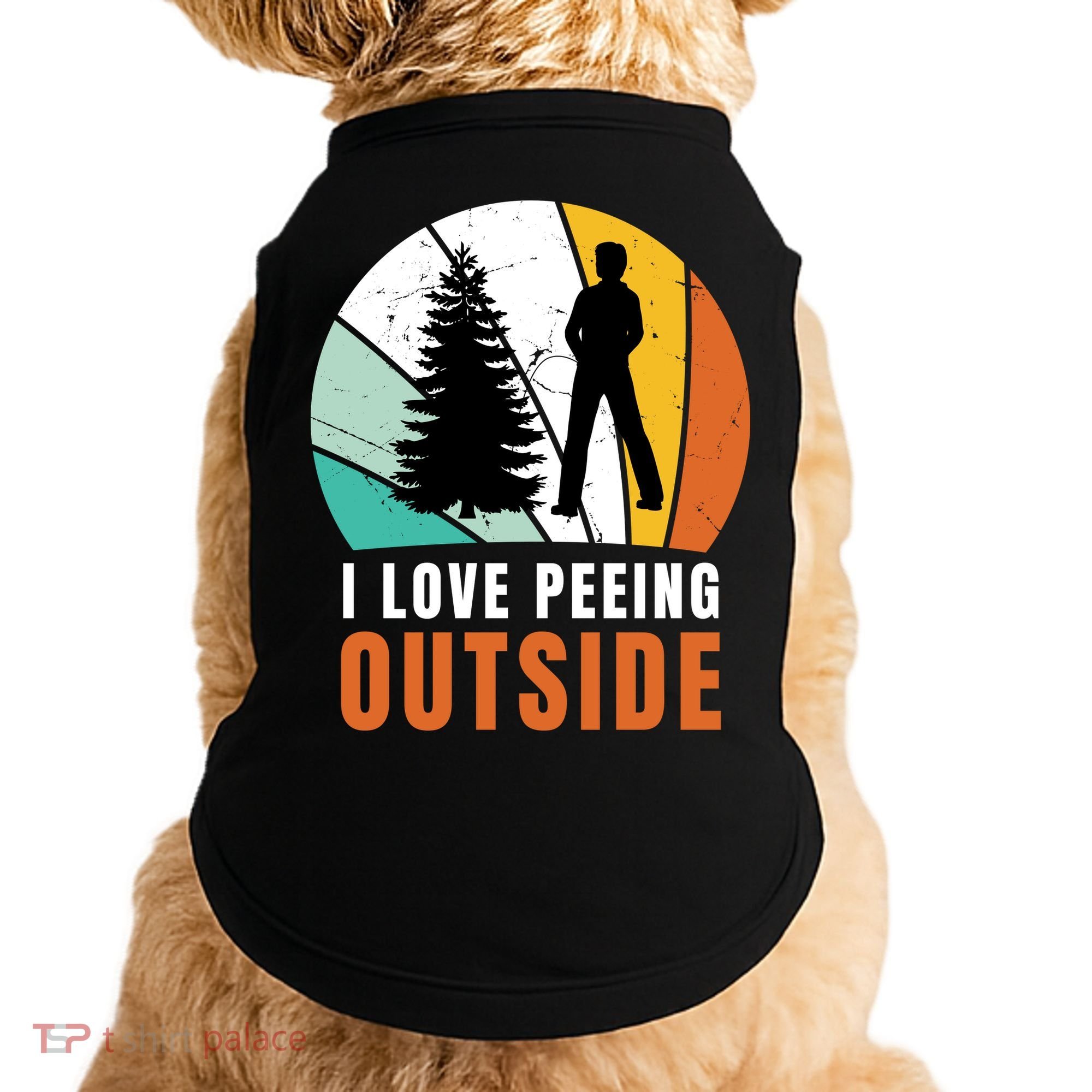 I Love Peeing Outside Doggie Tank