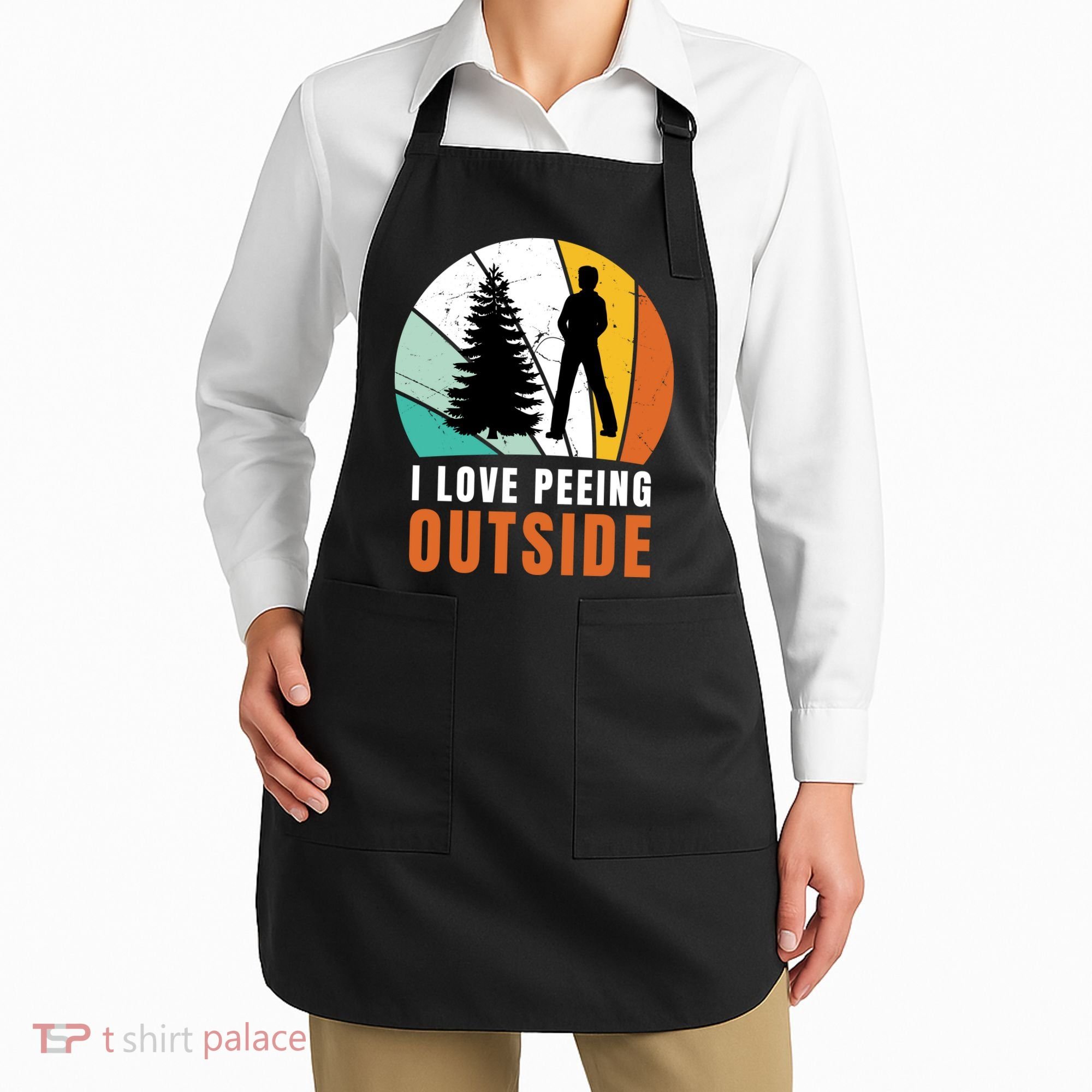 I Love Peeing Outside Apron