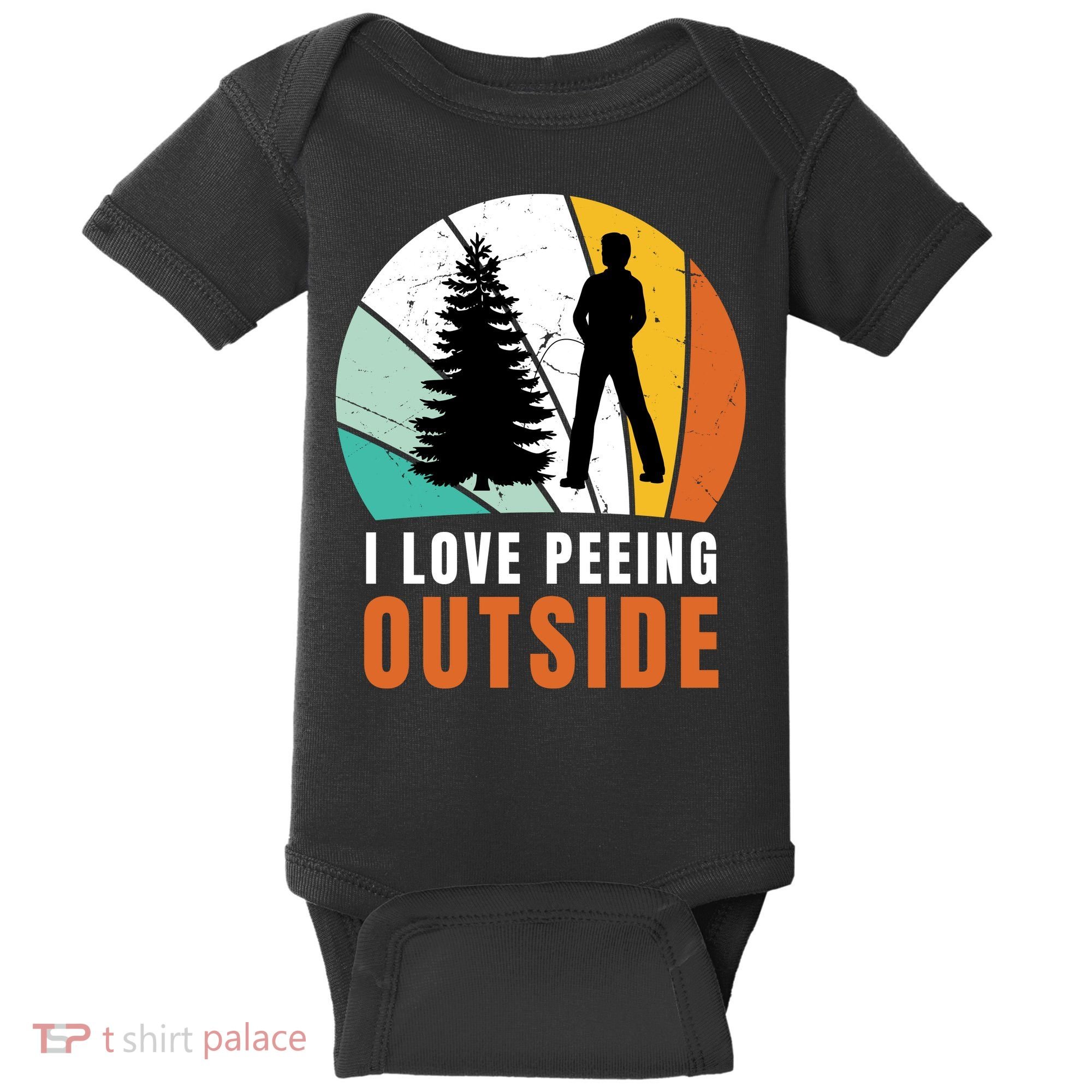 I Love Peeing Outside Baby Bodysuit