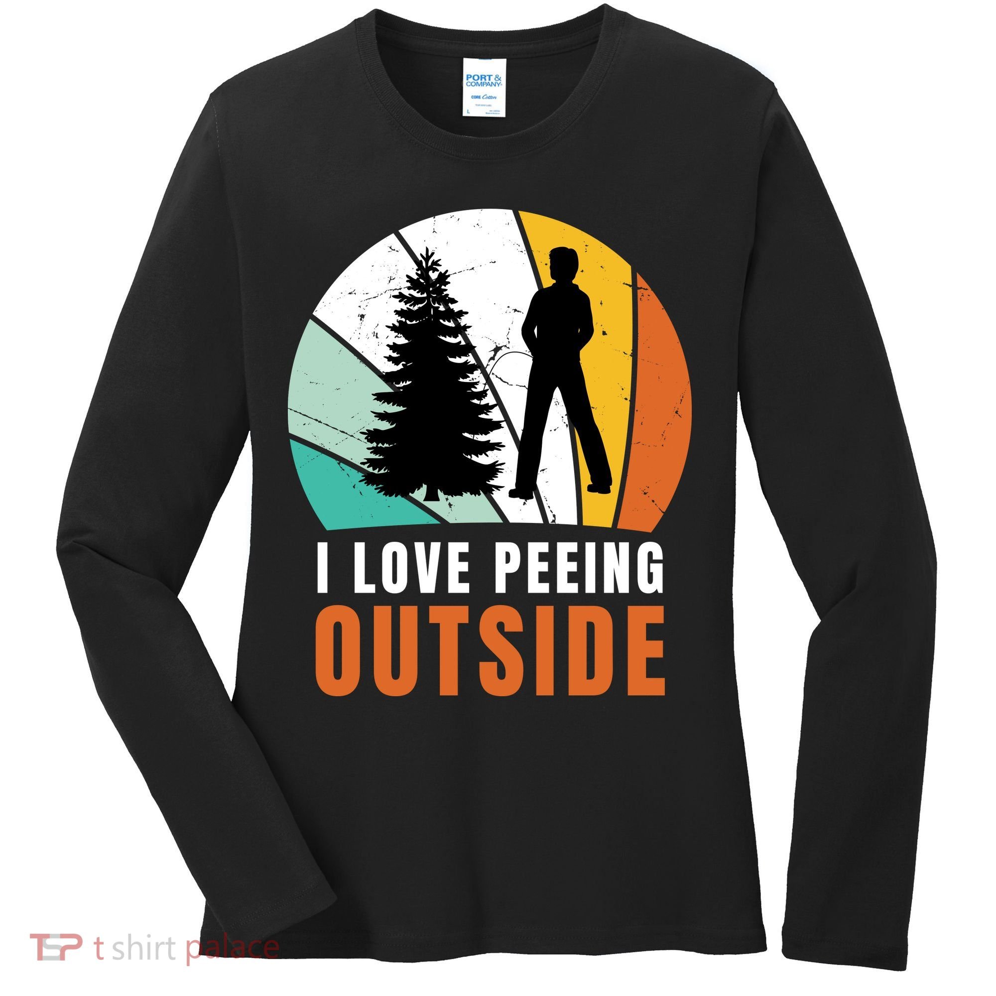 I Love Peeing Outside Women's Long Sleeve Shirt