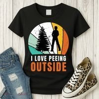 I Love Peeing Outside Women's T-Shirt thumb 3