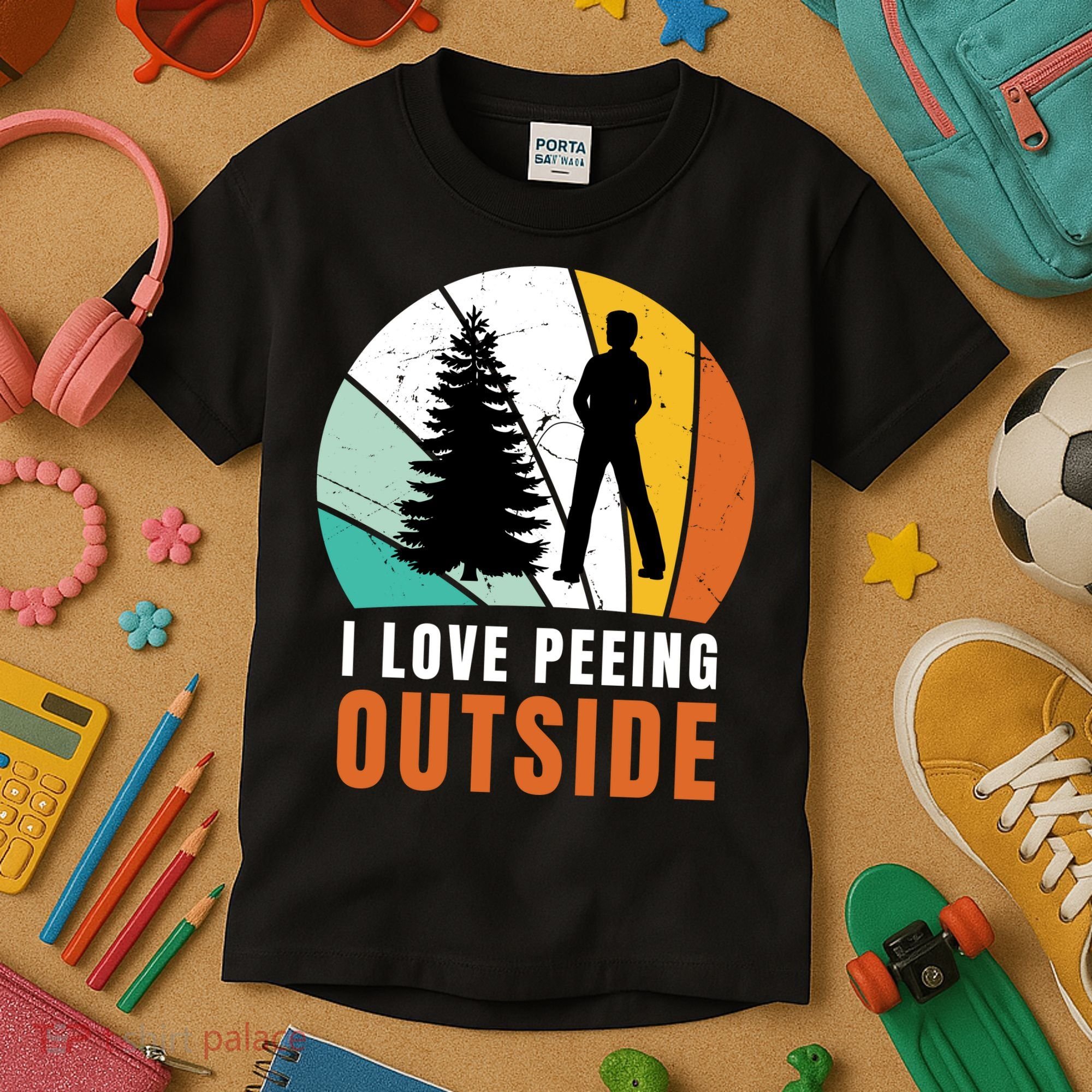 I Love Peeing Outside Kids T-Shirt