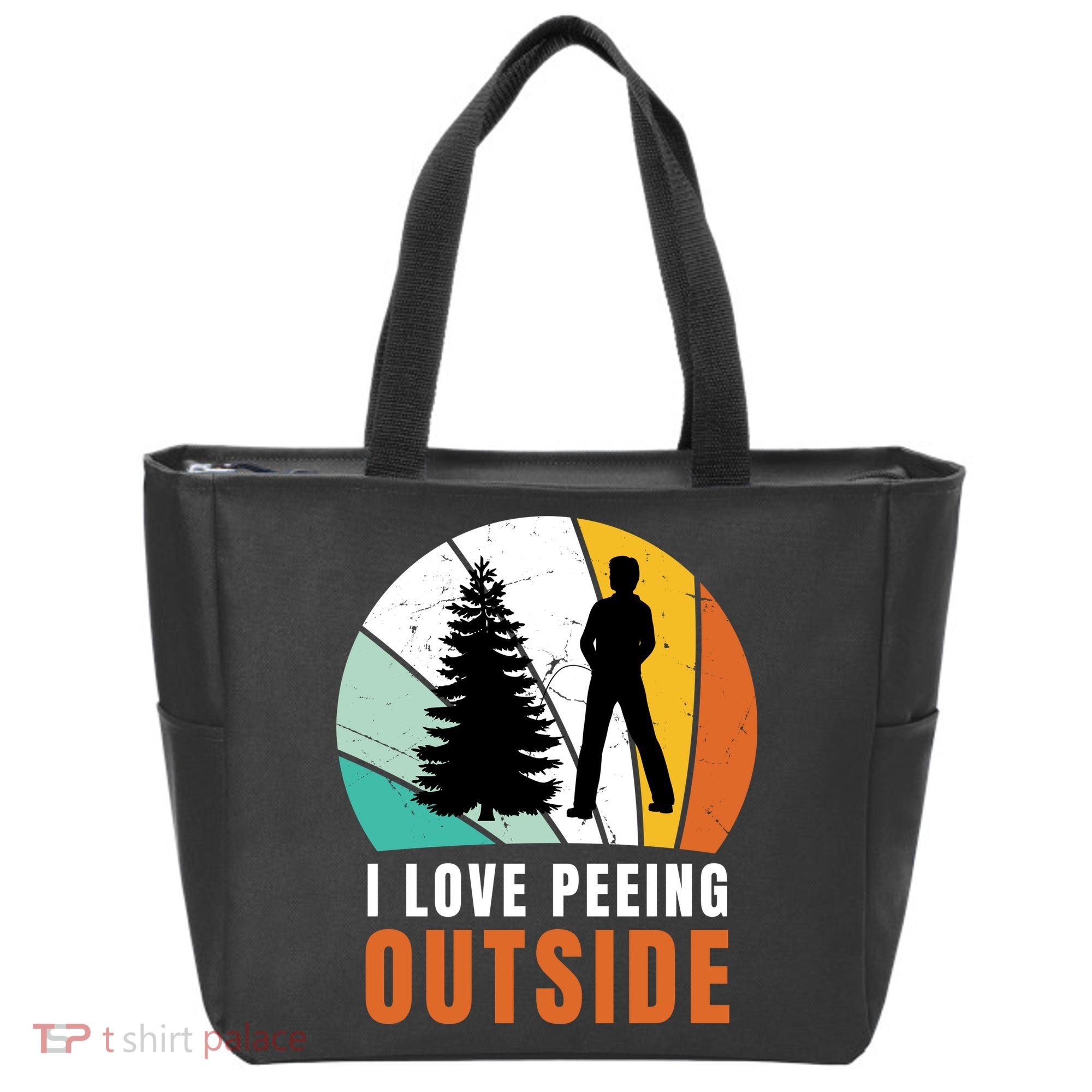 I Love Peeing Outside Tote Bag