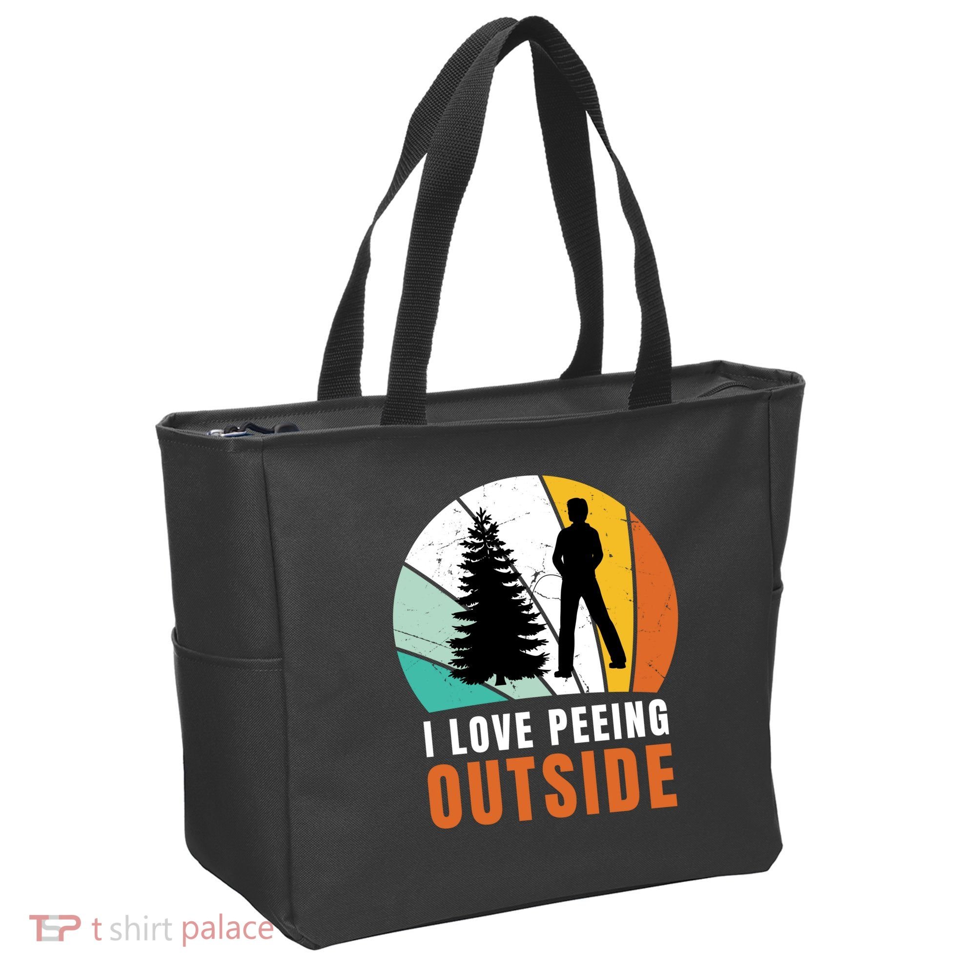 I Love Peeing Outside Tote Bag
