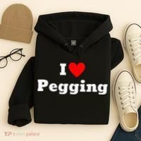 I Love Pegging With A Heart Hoodie thumb 4