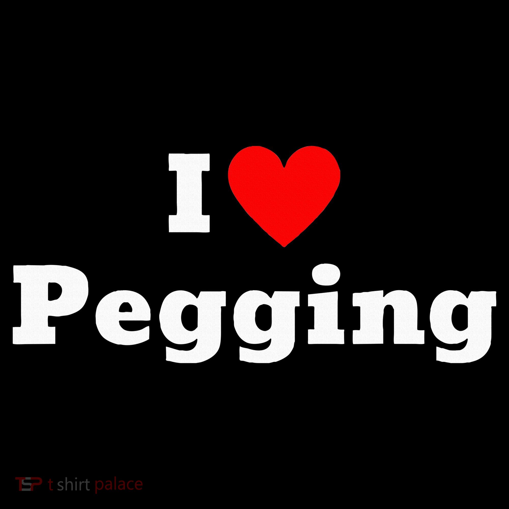 I Love Pegging With A Heart Sweatshirt