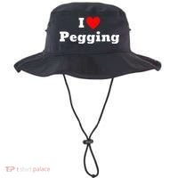 I Love Pegging With A Heart Bucket Hat thumb 0
