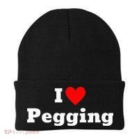 I Love Pegging With A Heart Beanie thumb 0
