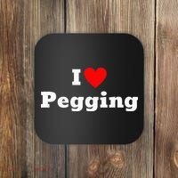I Love Pegging With A Heart Coaster thumb 0