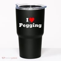 I Love Pegging With A Heart Tumbler thumb 0