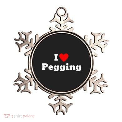 I Love Pegging With A Heart Ornament