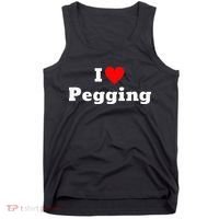 I Love Pegging With A Heart Tank Top thumb 0