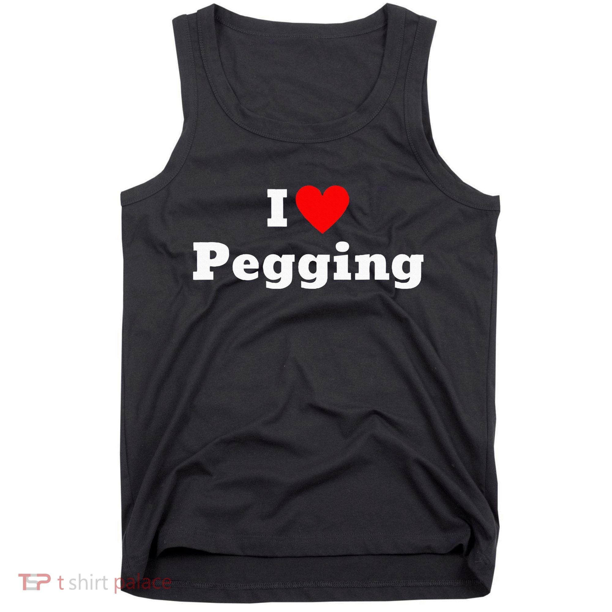 I Love Pegging With A Heart Tank Top