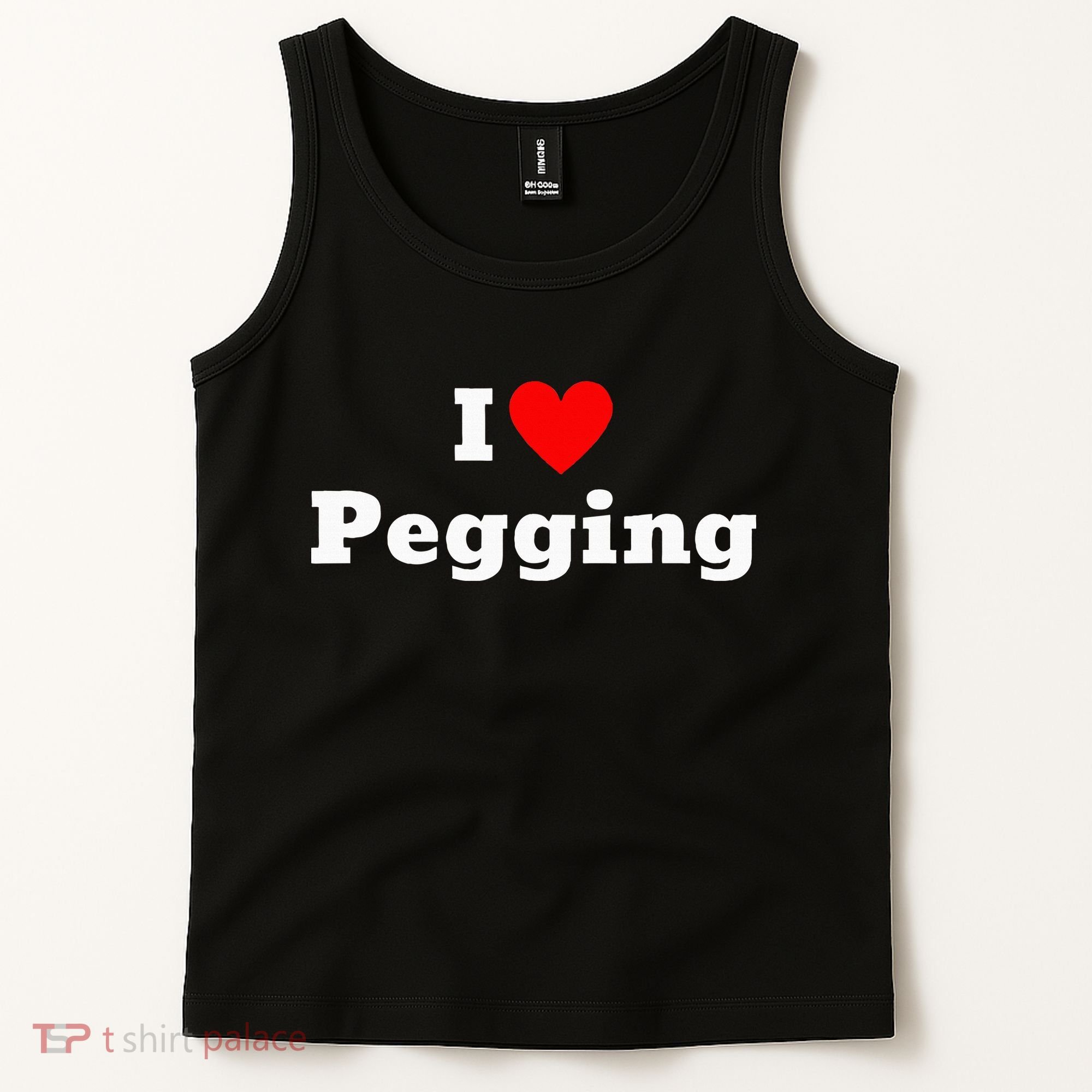 I Love Pegging With A Heart Tank Top