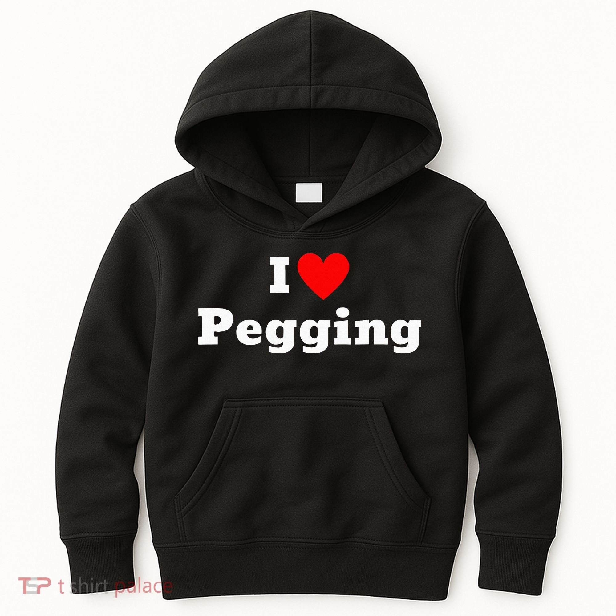 I Love Pegging With A Heart Kids Hoodie