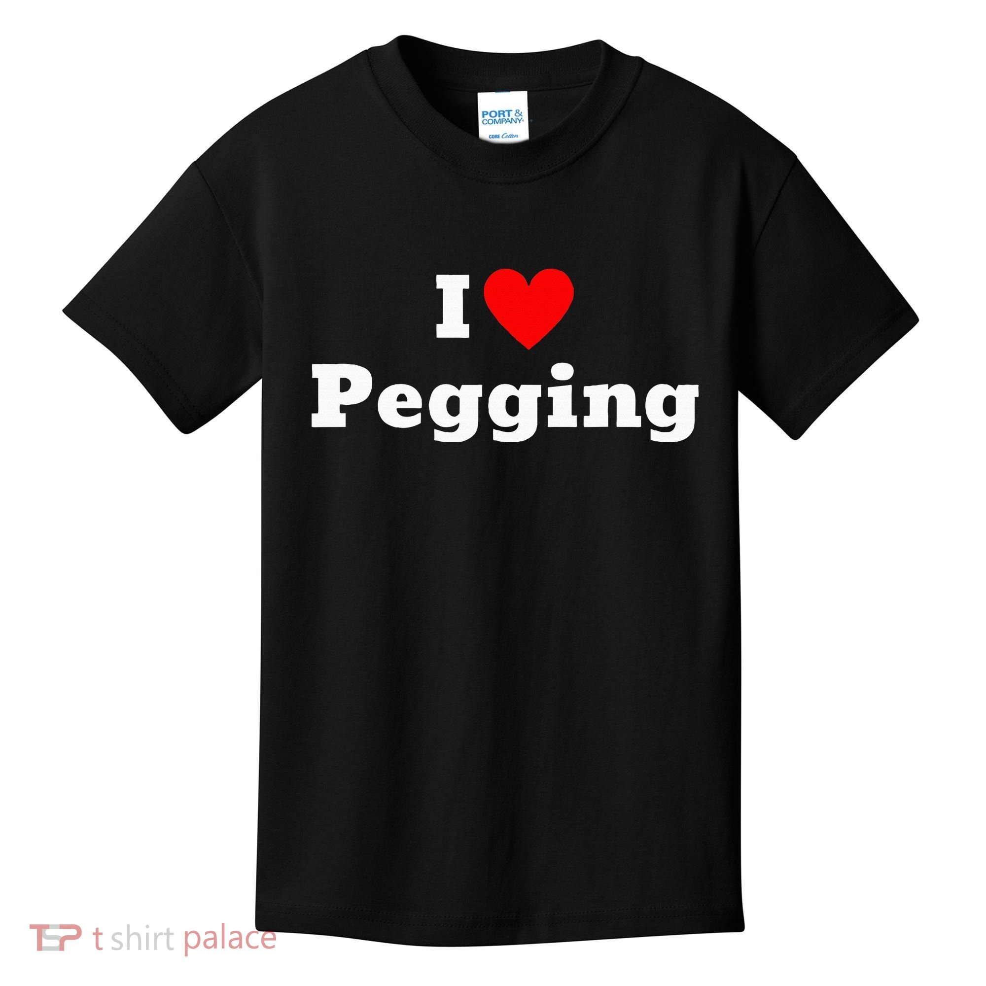 I Love Pegging With A Heart Kids T-Shirt