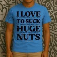 I Love Playing Fantasy Football Funny Loser Pink T-Shirt thumb 3