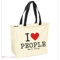 I Love People April Fools Day Funny April Fools Tote Bag thumb 2