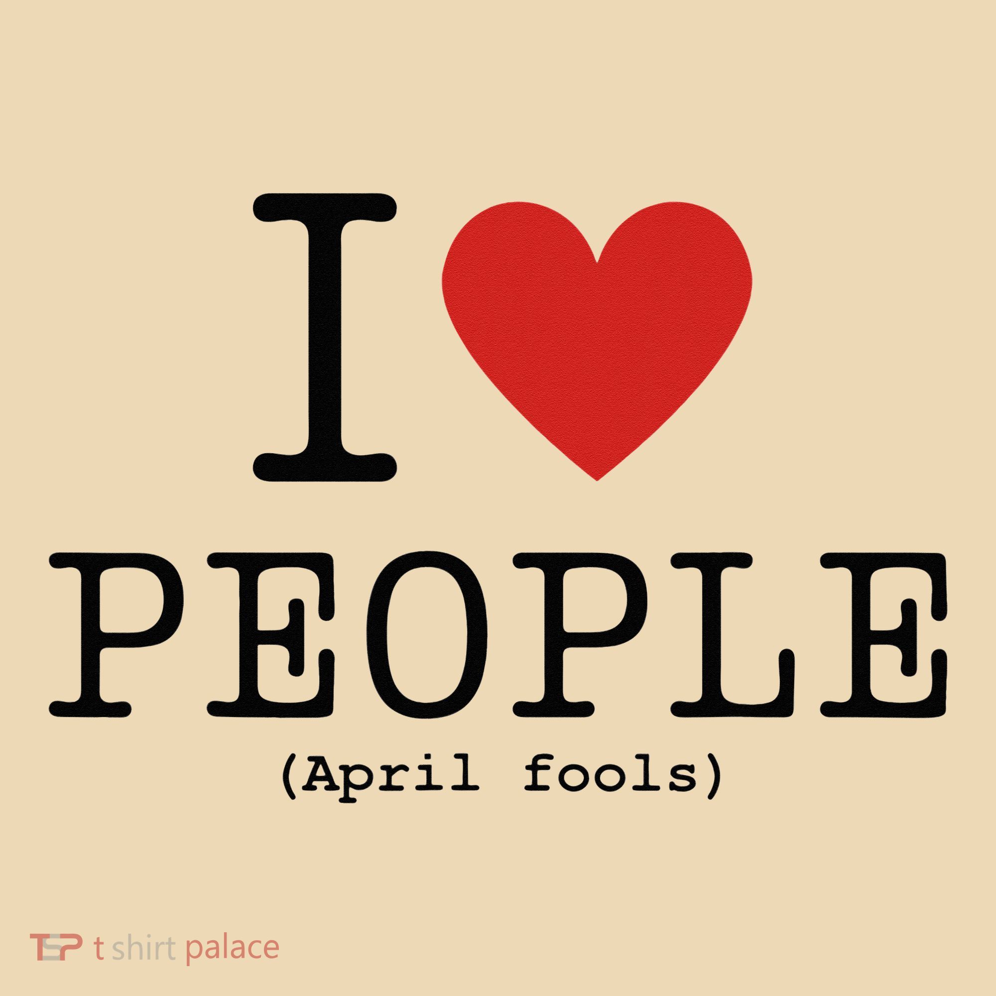 I Love People April Fools Day Funny April Fools Tote Bag