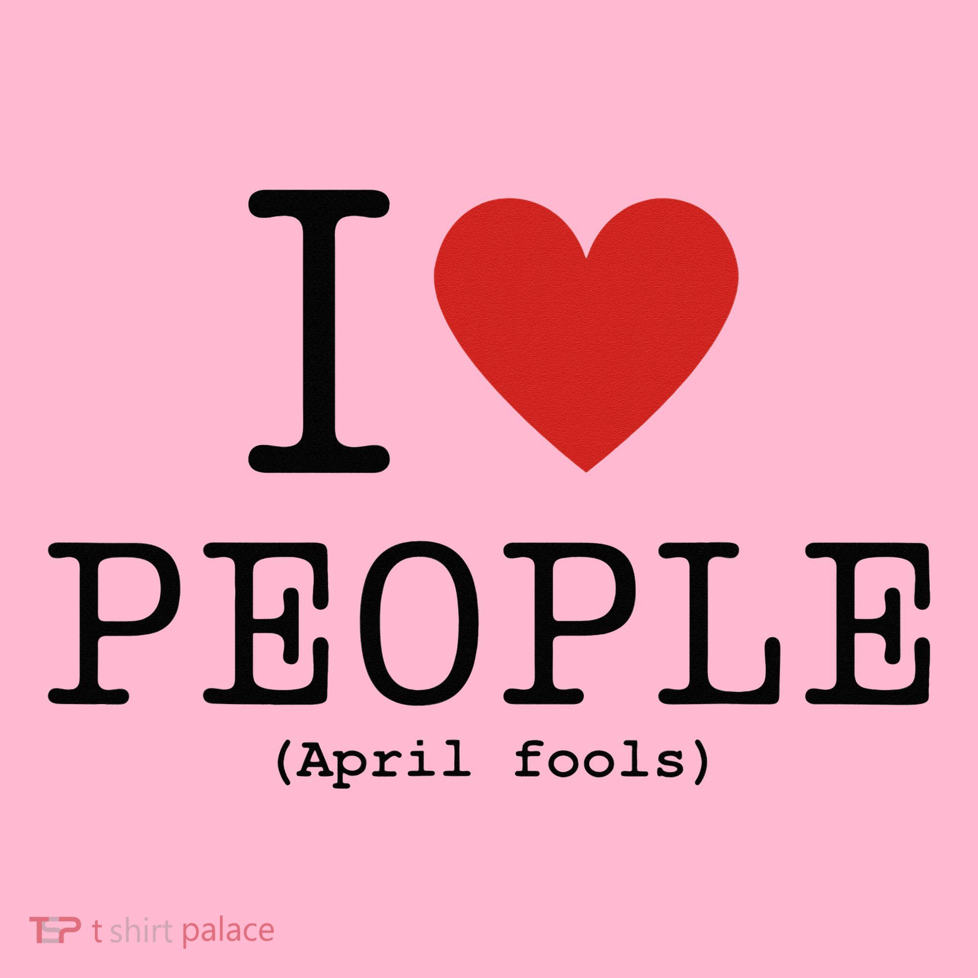 I Love People April Fools Day Funny April Fools Coaster