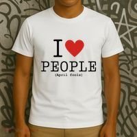 I Love People April Fools Day Funny April Fools T-Shirt thumb 3