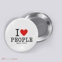 I Love People April Fools Day Funny April Fools Button thumb 0