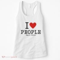 I Love People April Fools Day Funny April Fools Women's Tank Top thumb 0