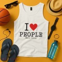I Love People April Fools Day Funny April Fools Tank Top thumb 4