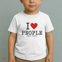 I Love People April Fools Day Funny April Fools Toddler T-Shirt thumb 2