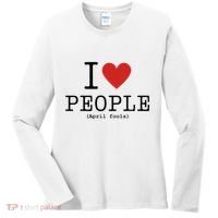 I Love People April Fools Day Funny April Fools Women's Long Sleeve Shirt thumb 0