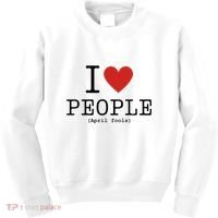 I Love People April Fools Day Funny April Fools Kids Sweatshirt thumb 0
